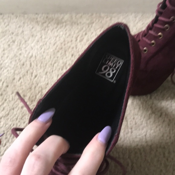 Platform high heeled booties - Picture 3 of 4